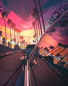 Car Sunset Wallpaper