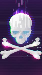 Skull Glitch Wallpaper Hd